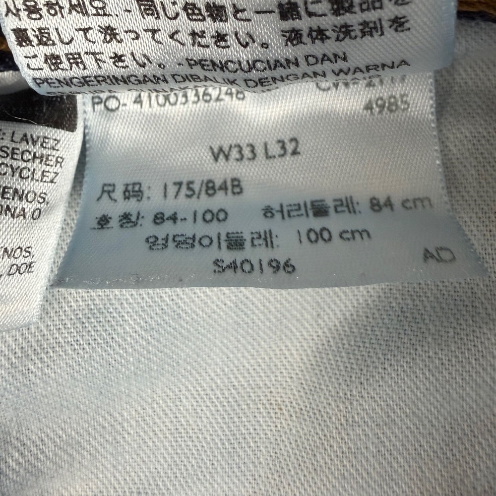 Levis 501 Original Fit Jeans Mens W33 L30 Dark Wash Straight Leg Denim Blue - Picture 7 of 10